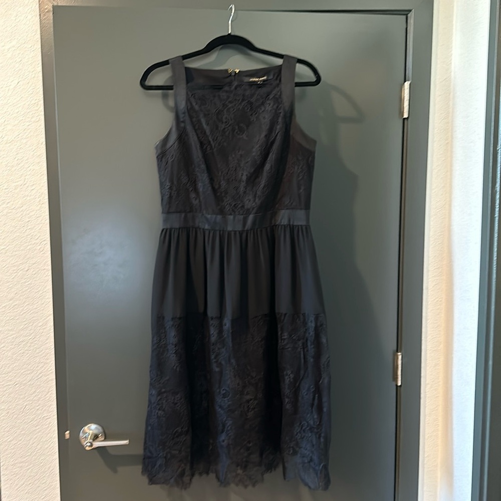 Cynthia Steffe Black Midi Dress